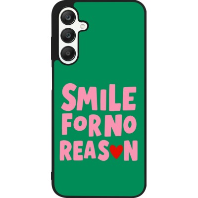 Samsung Galaxy A25 Case Hülle - Silikon schwarz Smile for no reason 2026