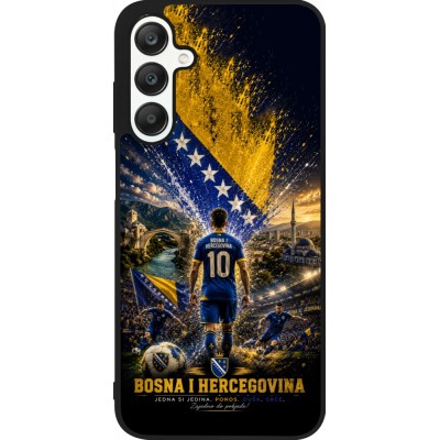 Coque Samsung Galaxy A25 - Silicone rigide noir Football Bosnie-Herzégovine splash 2026
