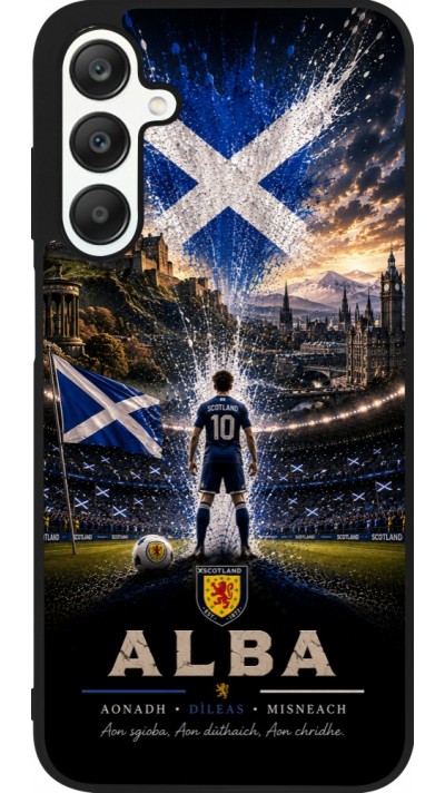 Samsung Galaxy A25 Case Hülle - Silikon schwarz Fussball Schottland splash 2026
