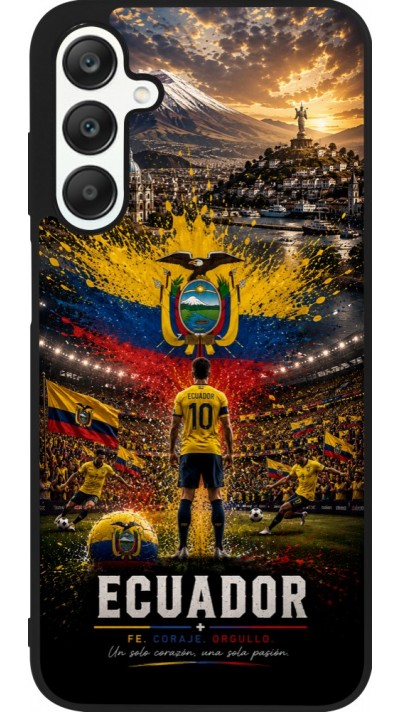 Samsung Galaxy A25 Case Hülle - Silikon schwarz Fussball Ecuador splash 2026