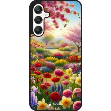 Coque Samsung Galaxy A25 - Silicone rigide noir Spring 25 Bouquet printemps