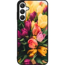 Coque Samsung Galaxy A25 - Silicone rigide noir Bouquet of tulips Spring 2026
