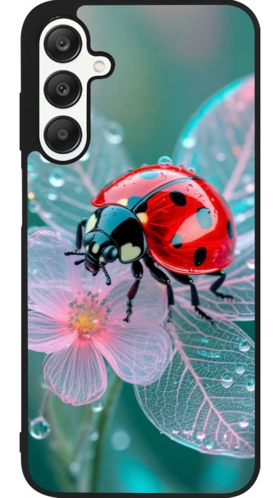 Coque Samsung Galaxy A25 - Silicone rigide noir Ladybird in bloom Spring 2026