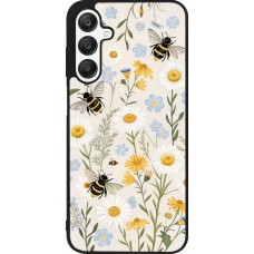 Coque Samsung Galaxy A25 - Silicone rigide noir Pattern bees Spring 2026
