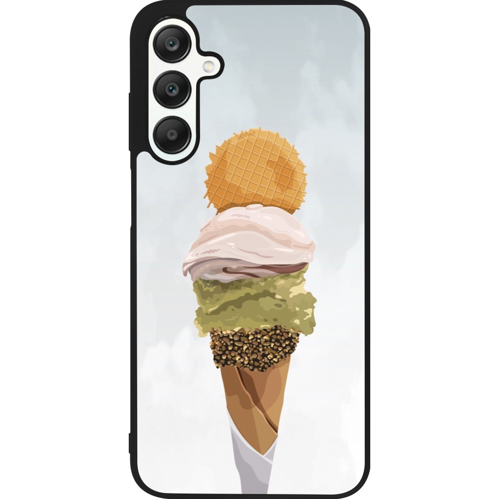Coque Samsung Galaxy A25 - Silicone rigide noir Summer 2025 Cornet