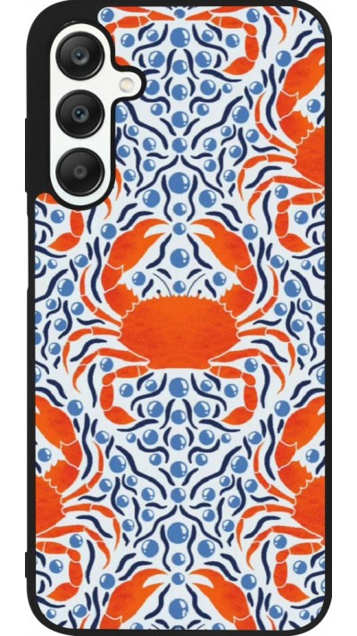 Samsung Galaxy A25 Case Hülle - Silikon schwarz Crabs and pearls Summer 2026