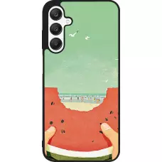Coque Samsung Galaxy A25 - Silicone rigide noir Views through a watermelon Summer 2026