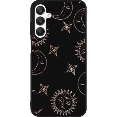 Samsung Galaxy A25 Case Hülle - Silikon schwarz Suns and Moons