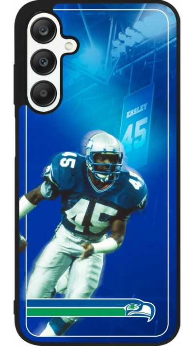 Coque Samsung Galaxy A25 - Silicone rigide noir Super Bowl 26 Seattle 1