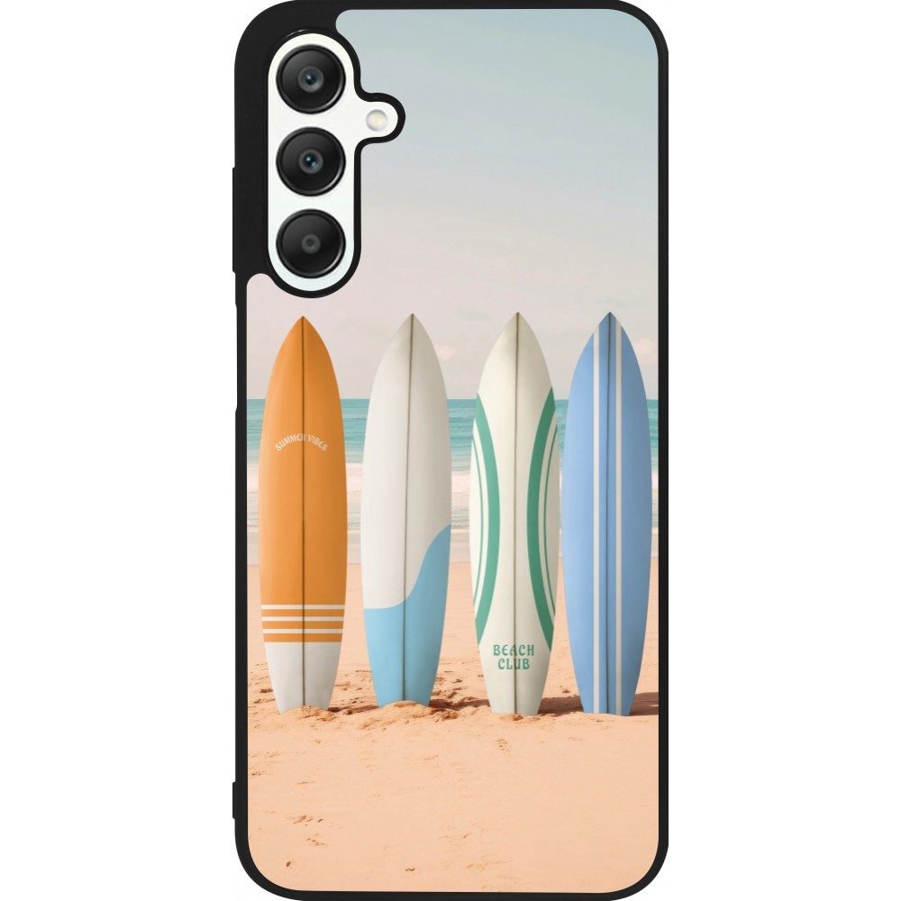Samsung Galaxy A25 Case Hülle - Silikon schwarz Summer surfboard 2025