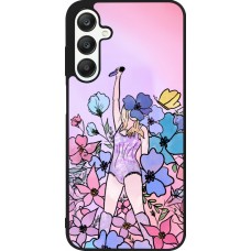Samsung Galaxy A25 Case Hülle - Silikon schwarz Taylor Swift Sketch - Pink