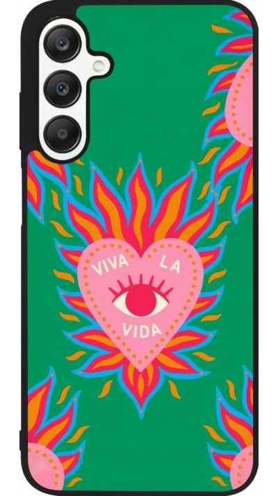 Coque Samsung Galaxy A25 - Silicone rigide noir Viva la vida 2026
