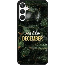 Coque Samsung Galaxy A25 - Silicone rigide noir Winter 25 Winter hello december