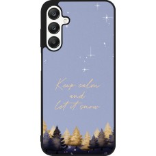 Coque Samsung Galaxy A25 - Silicone rigide noir Winter 25 Winter illustration of trees