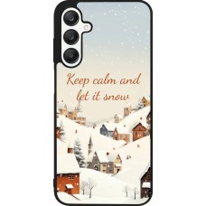 Coque Samsung Galaxy A25 - Silicone rigide noir Winter 25 Winter Keep calm and let it snow