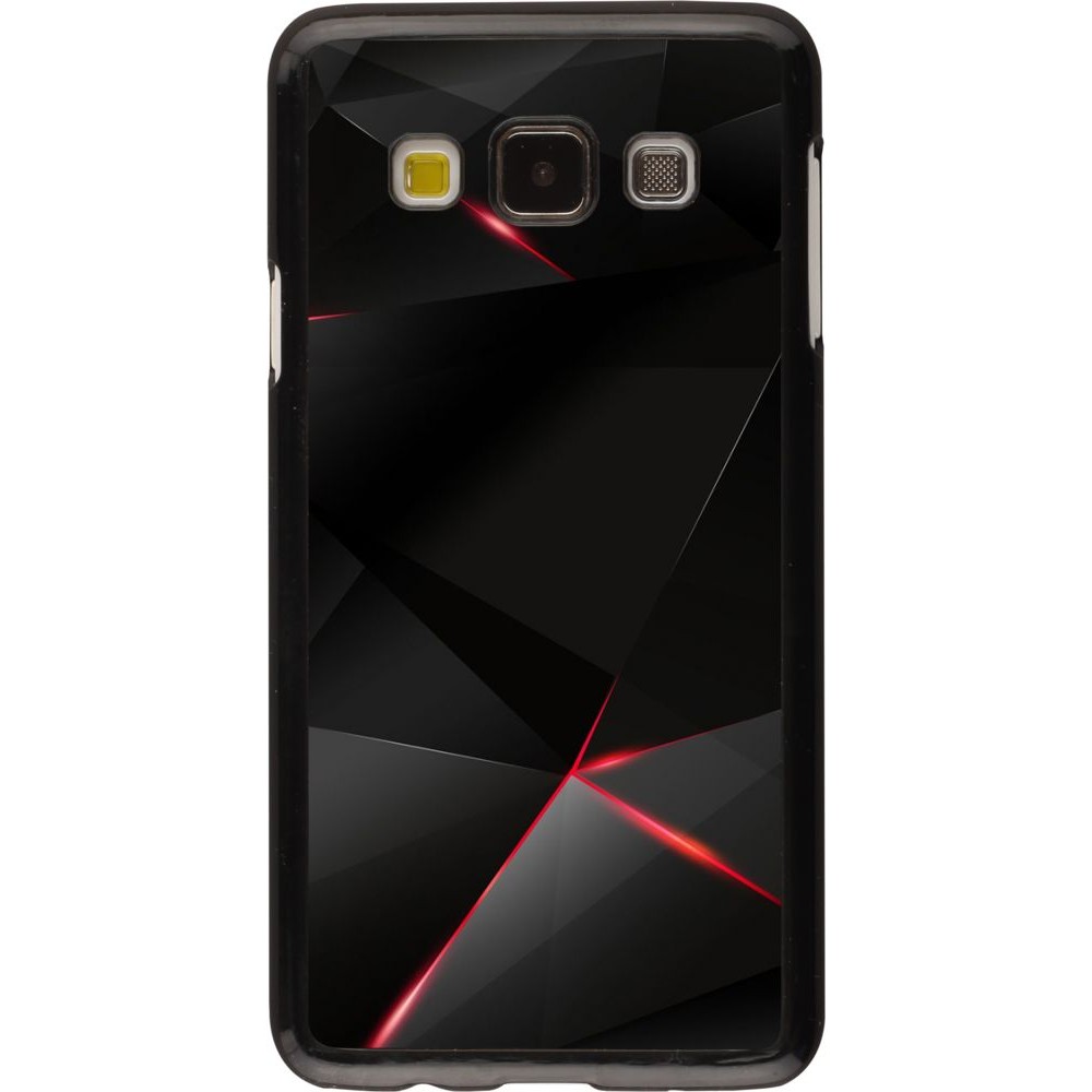 Coque Samsung Galaxy A3 - Black Red Lines