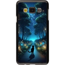Samsung Galaxy A3 (2015) Case Hülle - Schwarze Katze Spaziergang