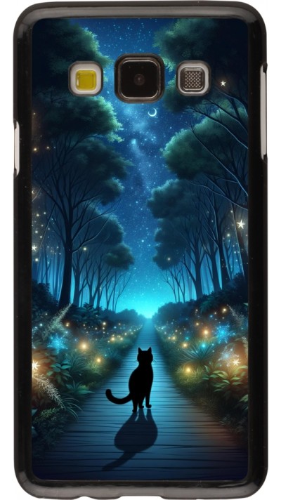 Coque Samsung Galaxy A3 (2015) - Chat noir promenade