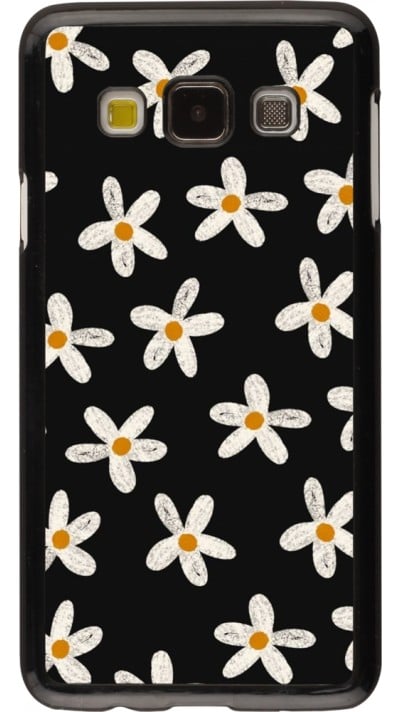 Samsung Galaxy A3 (2015) Case Hülle - Easter 2024 white on black flower