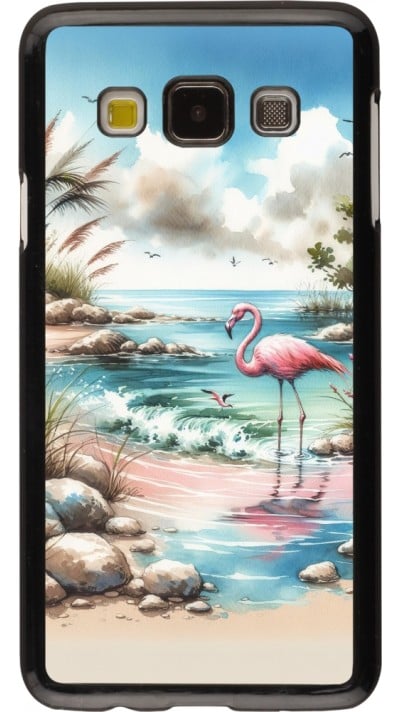 Samsung Galaxy A3 (2015) Case Hülle - Flamingo Aquarell