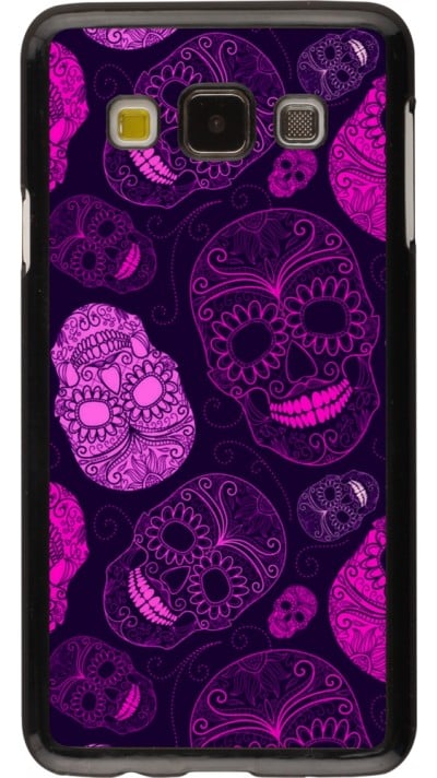 Samsung Galaxy A3 (2015) Case Hülle - Halloween 2023 pink skulls