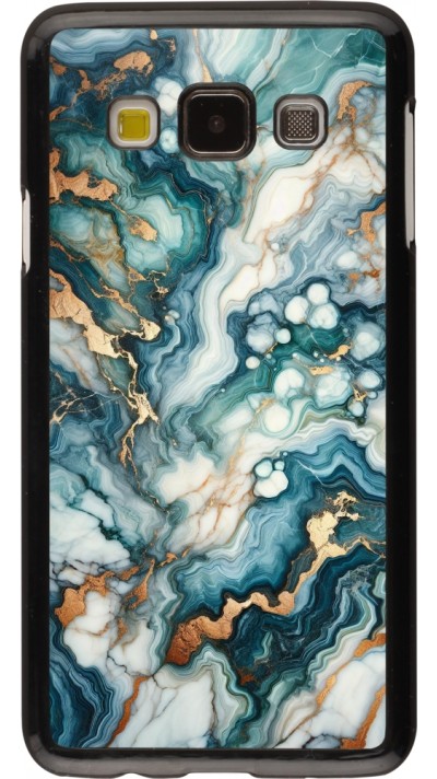 Samsung Galaxy A3 (2015) Case Hülle - Grüner Blauer Goldener Marmor