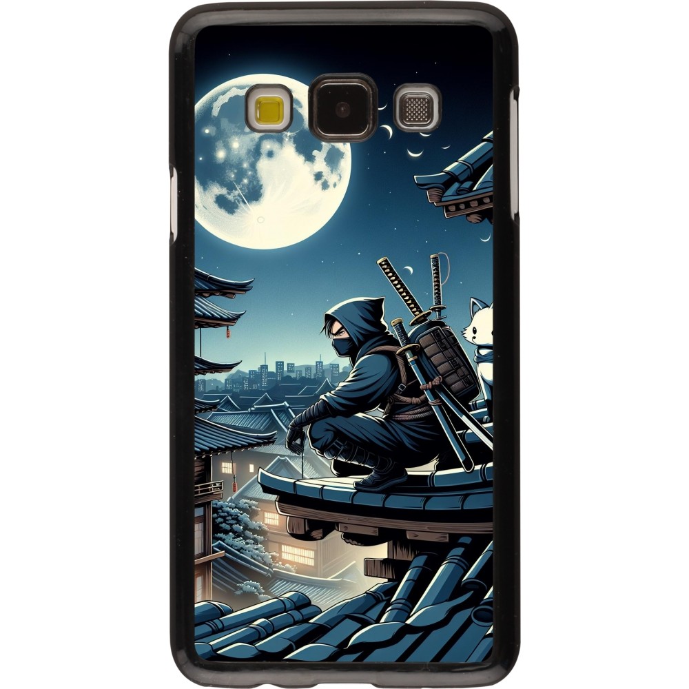 Samsung Galaxy A3 (2015) Case Hülle - Ninja unter dem Mond