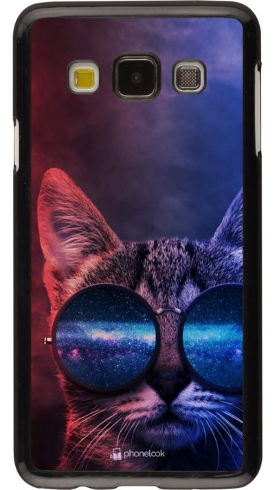 Coque Samsung Galaxy A3 (2015) - Red Blue Cat Glasses