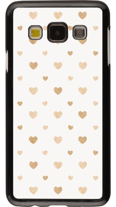 Coque Samsung Galaxy A3 (2015) - Valentine 2023 multiple gold hearts