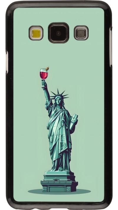 Samsung Galaxy A3 (2015) Case Hülle - Freiheitsstatue mit einem Glas Wein