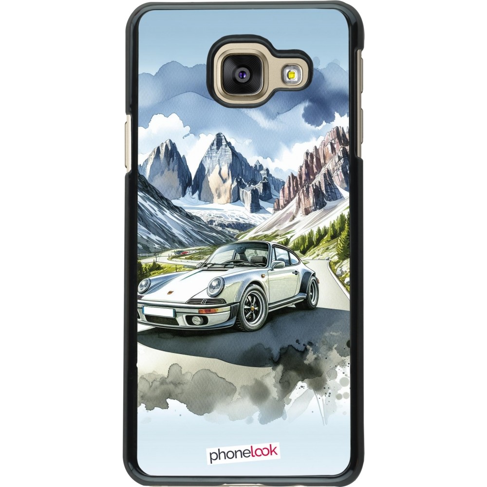 Samsung Galaxy A3 (2016) Case Hülle - Porsche 911 Berg Aquarell