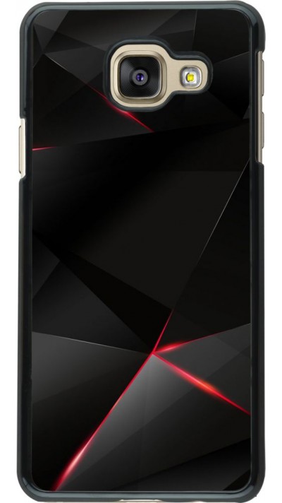 Coque Samsung Galaxy A3 (2016) - Black Red Lines