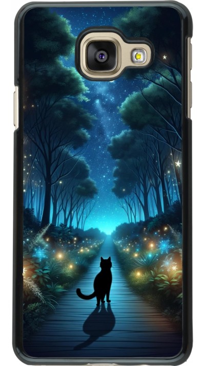 Coque Samsung Galaxy A3 (2016) - Chat noir promenade