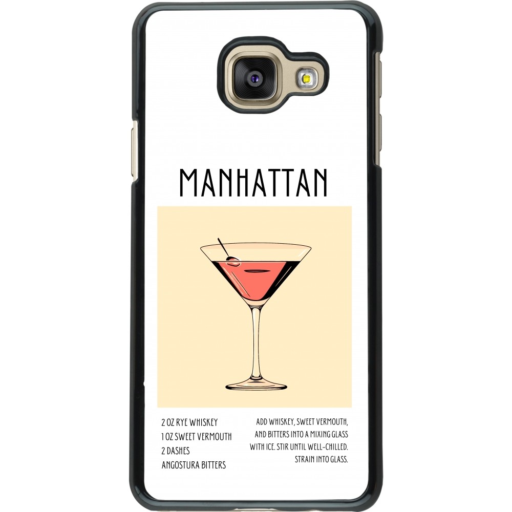 Samsung Galaxy A3 (2016) Case Hülle - Cocktail Rezept Manhattan