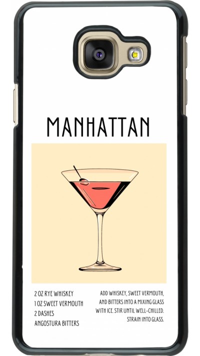 Samsung Galaxy A3 (2016) Case Hülle - Cocktail Rezept Manhattan
