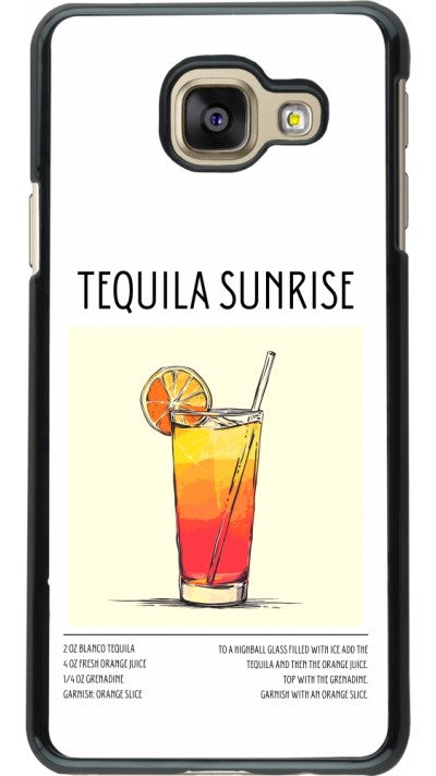 Samsung Galaxy A3 (2016) Case Hülle - Cocktail Rezept Tequila Sunrise