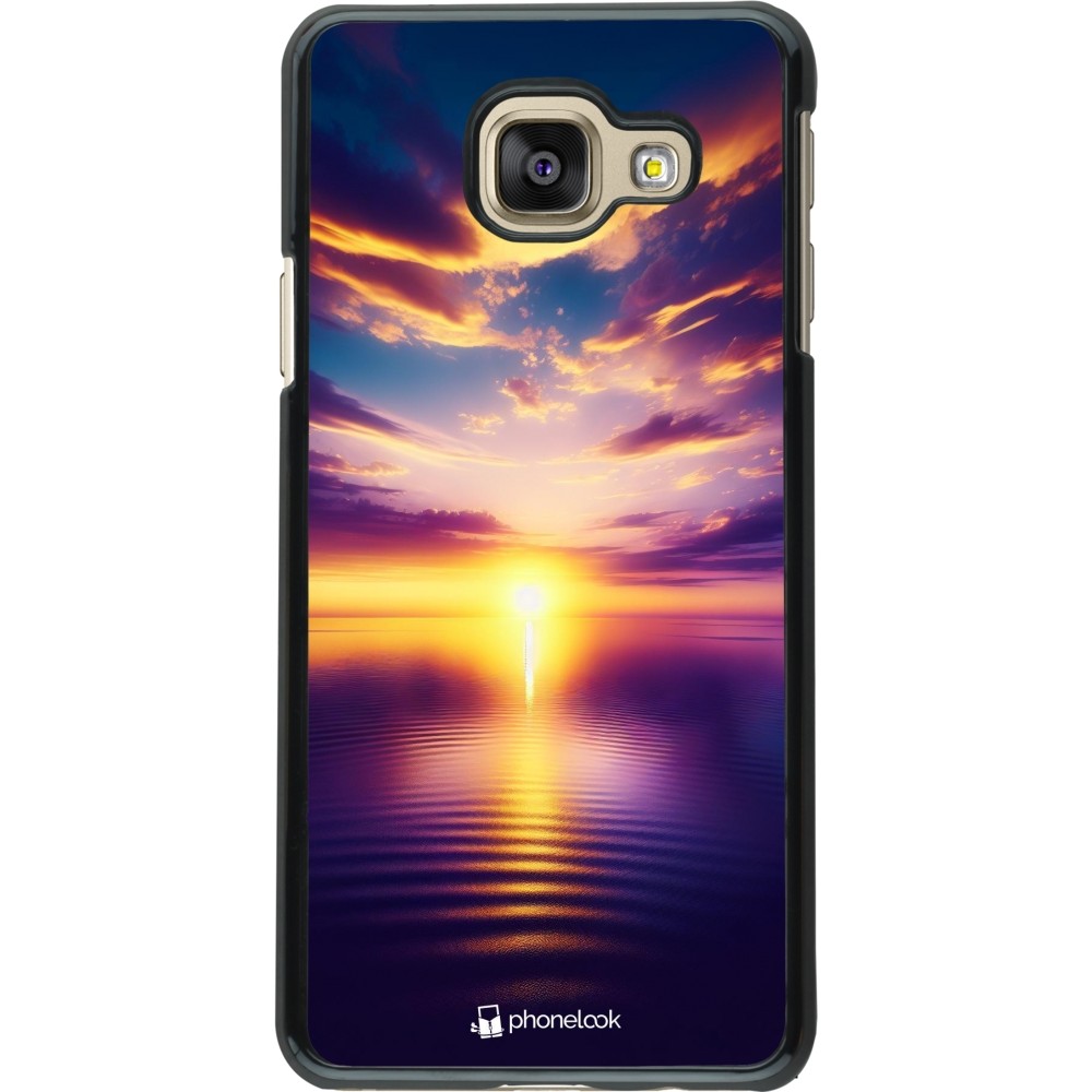 Samsung Galaxy A3 (2016) Case Hülle - Sonnenuntergang gelb violett