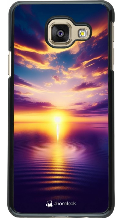 Coque Samsung Galaxy A3 (2016) - Coucher soleil jaune violet