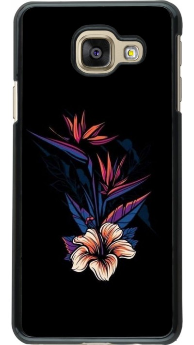 Hülle Samsung Galaxy A3 (2016) - Dark Flowers