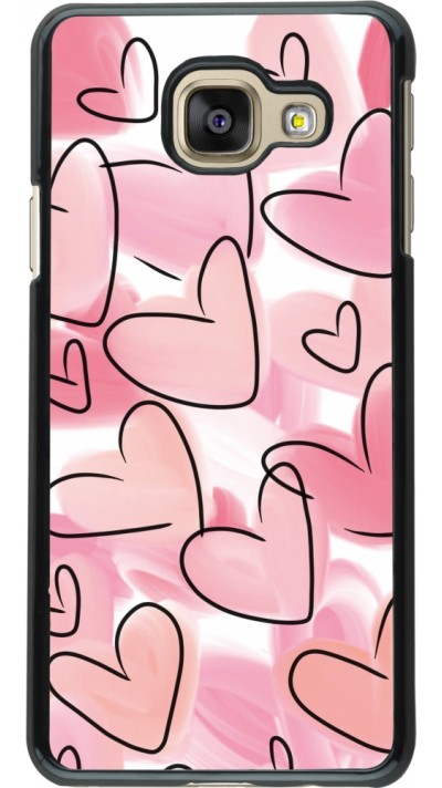 Coque Samsung Galaxy A3 (2016) - Easter 2023 pink hearts