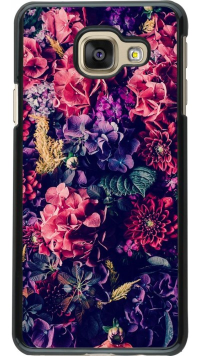 Hülle Samsung Galaxy A3 (2016) - Flowers Dark