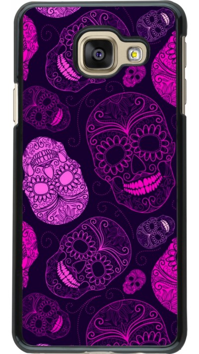 Samsung Galaxy A3 (2016) Case Hülle - Halloween 2023 pink skulls