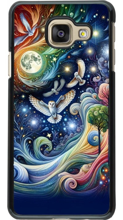 Coque Samsung Galaxy A3 (2016) - hibou volant floral