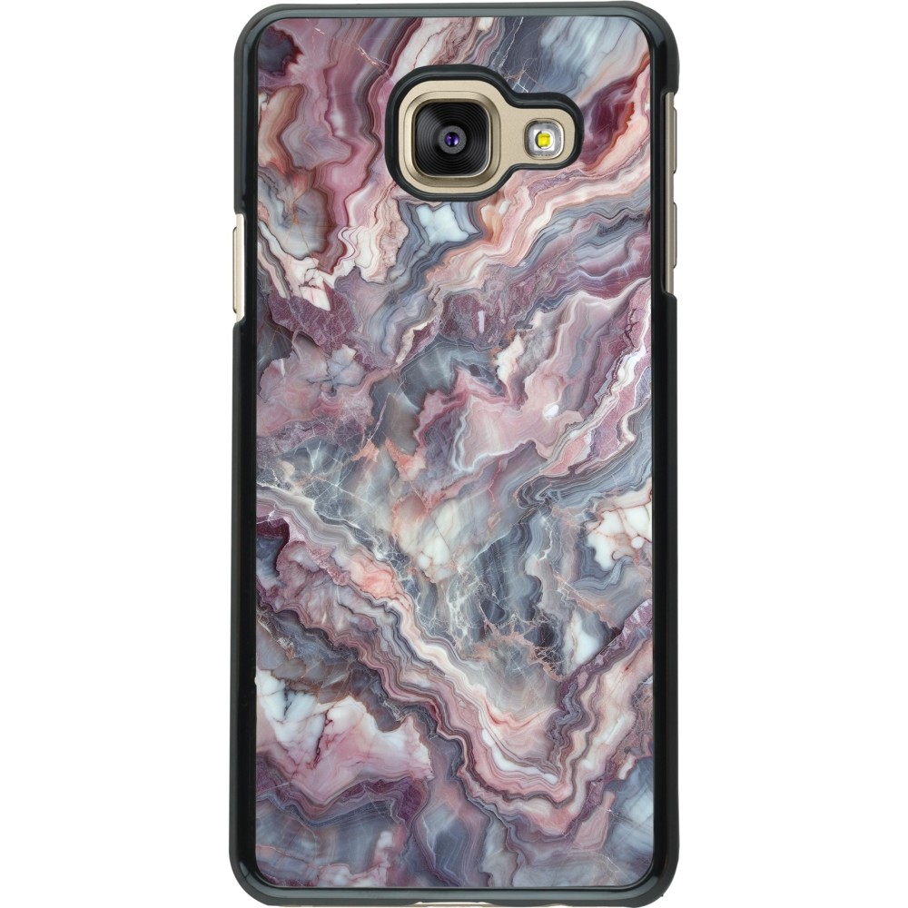 Samsung Galaxy A3 (2016) Case Hülle - Violetter silberner Marmor