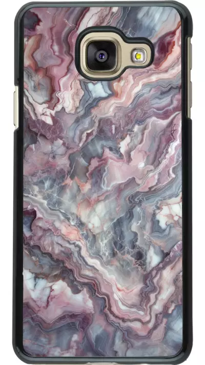 Samsung Galaxy A3 (2016) Case Hülle - Violetter silberner Marmor