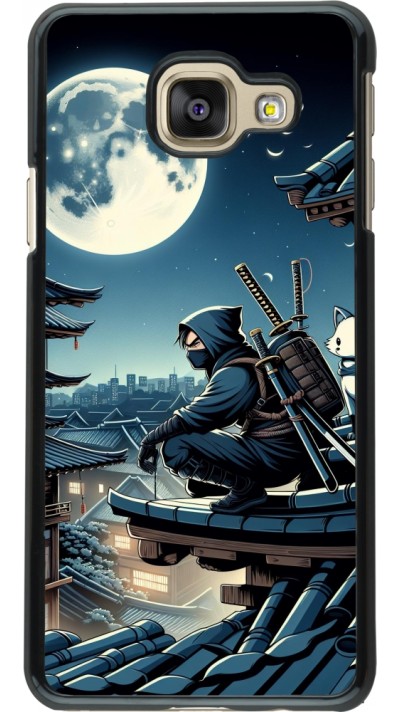 Samsung Galaxy A3 (2016) Case Hülle - Ninja unter dem Mond