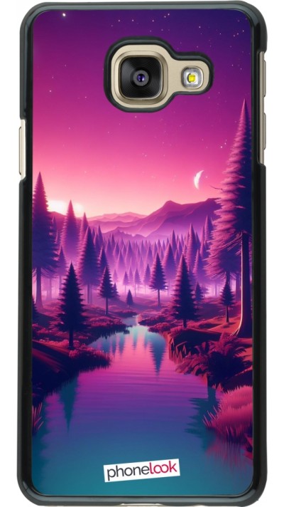 Coque Samsung Galaxy A3 (2016) - Paysage Violet-Rose