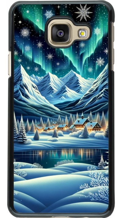 Coque Samsung Galaxy A3 (2016) - Snowy Mountain Village Lake night