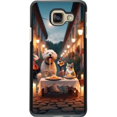 Samsung Galaxy A3 (2016) Case Hülle - Valentin 2024 Hund & Katze Kerzenlicht