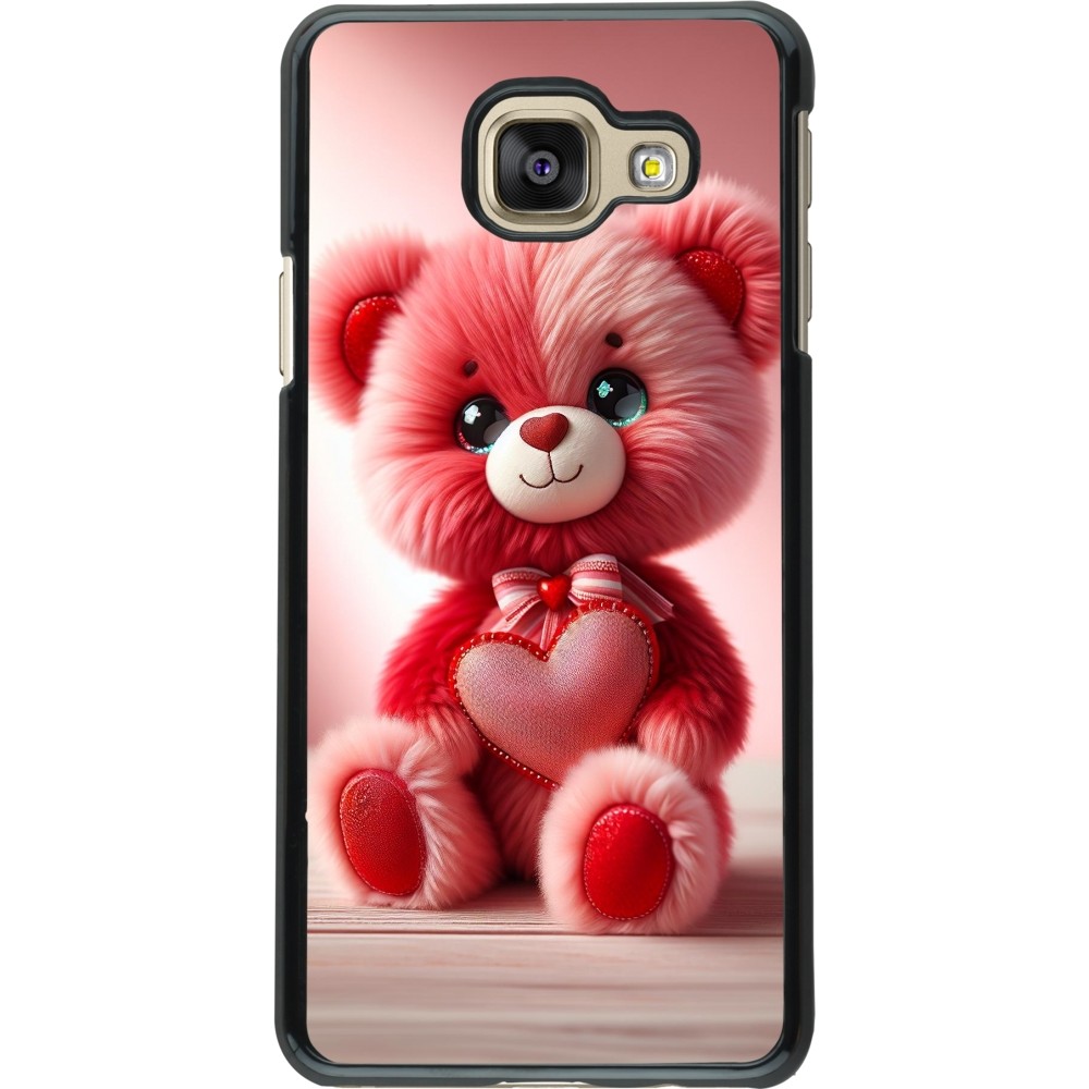 Samsung Galaxy A3 (2016) Case Hülle - Valentin 2024 Rosaroter Teddybär